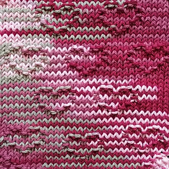 Hand Knit Baby Bib - Picture 3 of 5